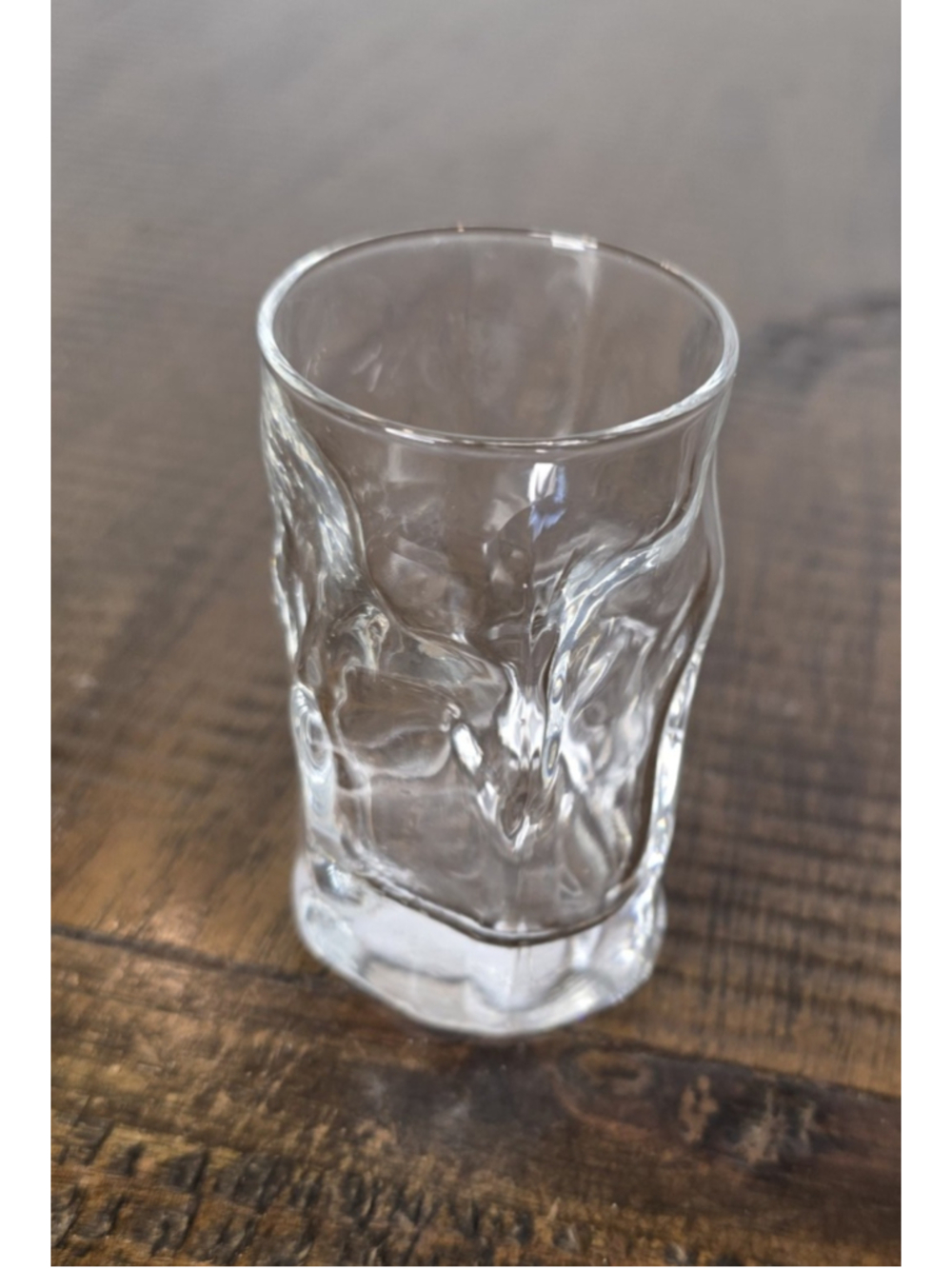 Bormioli Rocco Sorgente Shot Glasses 2.25oz Clear Set of 4 Wavy Italy Barware